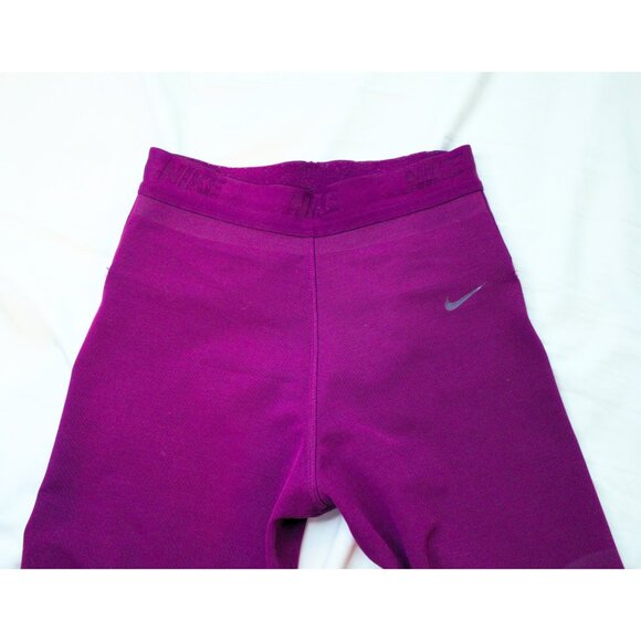 Nike Dri Fit Purple Mesh Leggings - Picture 2 of 4